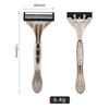 Wholesale Wheat Straw New Style Triple Blades Stainless Steel Disposable Razors