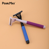 PearlMax High Quality OEM Sweden Imported Stainless Steel razor Triple Blade Shaving Disposable razor with Lubrication Strip
