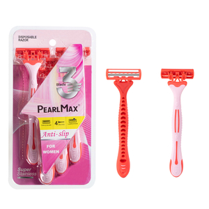 Best New Design Triple Blades Disposable Razor Rubber Lady Body Razor