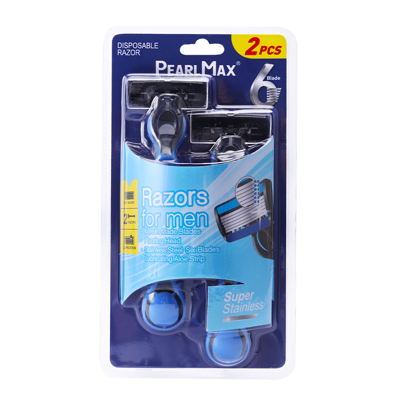 Factory New Six Blade Shavers for Men Soft Rubber Handle 6 Blades Shaving Disposable Razors Wholesale Razor Blades Floating 6 Six Blade System Razors