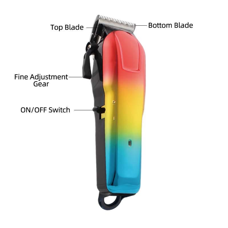 PearlMax Rechargeable Cordless Hair Styling Tool Grooming Kit Colorful Salon Barber Hair Trimmer