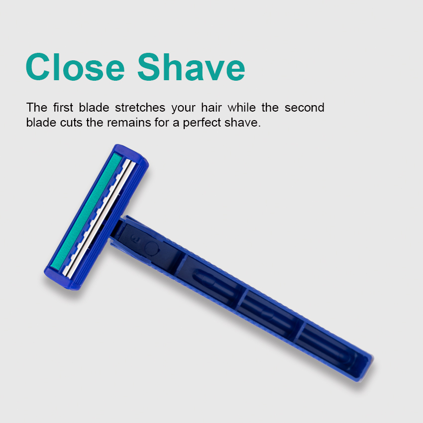 New Factory wholesale OEM/ODM disposable twin blade shaving razor 