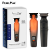 PearlMax Custom Logo USB Cordless Electric Hair Cutter Salon Use Digital Metal Hair Clippers