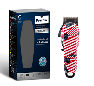 PearlMax Custom Electric Haircut Tools USB Charging Digital Mens Hair Clipper Trimmer for Barber
