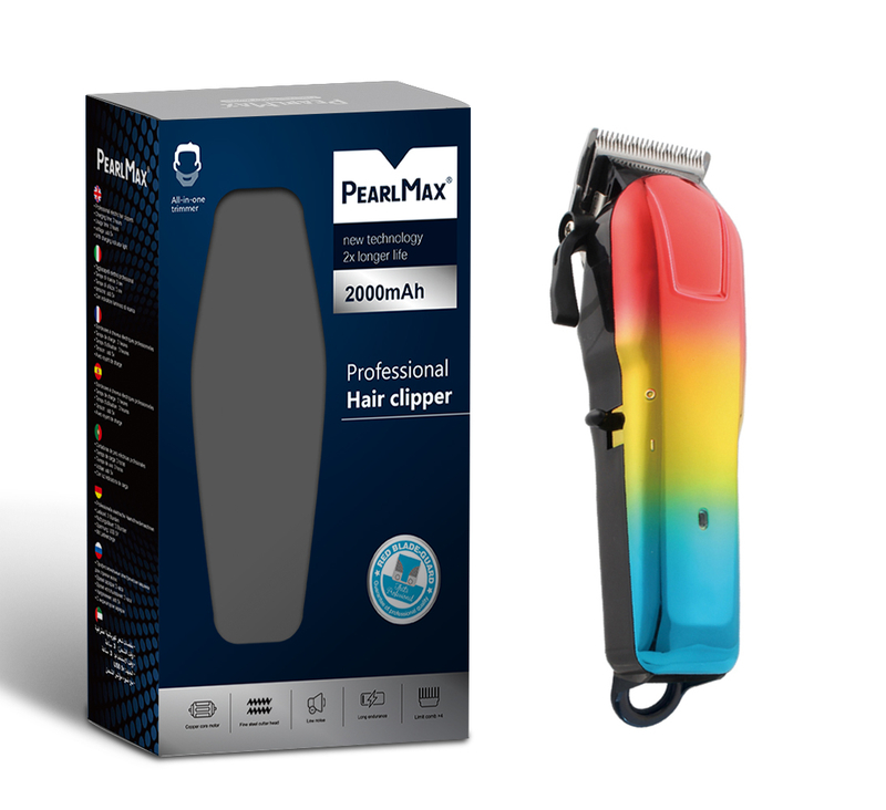 PearlMax Rechargeable Cordless Hair Styling Tool Grooming Kit Colorful Salon Barber Hair Trimmer