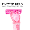 Triple Blade Razor Replaceable Cutter Head 1 Handle 20 Heads for Women