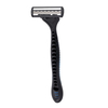 PearlMax New Triple Blade Shaving Razor With Lubricating Strip Rubber Handle Barber High Quality Razor