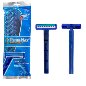 PearlMax Wholesale Classic Twin Blade Safety Shaving Razor with Lubricating Strip