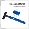 PearlMax Wholesale Fixed Head Razor Twin Blades Shaving Razor Pivot Men's One Time Barber Cheap Rubber Handle Razor