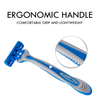 PearlMax Face Razor Disposable Triple Blade Men's Shaving Razor for Men