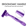 PearlMax Face Razor Disposable Triple Blade Rubble Handle Men's Shaving Razor for Women