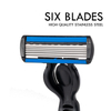 Factory New Six Blade Shavers for Men Soft Rubber Handle Wholesale Razor Blades Floating 6 Six Blade System Razors 6 Blades Shaving Disposable Razors 