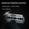Customized Wholesale Professional Super Stainless Steel Razor Blade Double Edge Safety Razor Barbers 