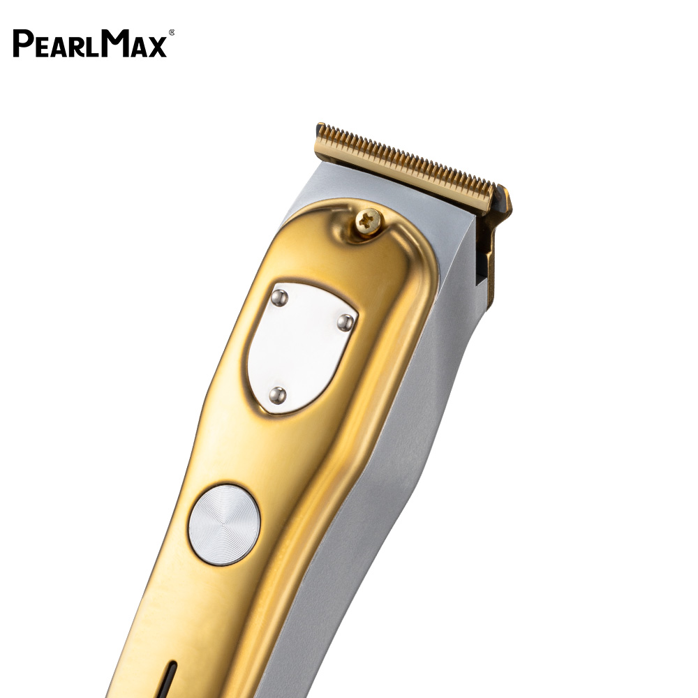Pearlmax Gold Hair Cutting Machine Hair Clippers Rechargeable Beard Shaver Professional Electric Hair Trimmer for Men Barber