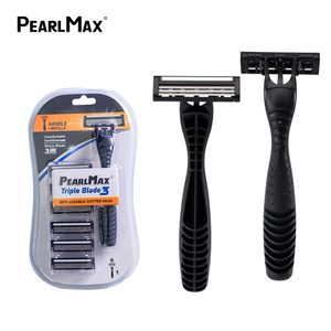 Pearlmax Factory Sale Classic Design Triple Blades Razor Blades Shaving for Barber