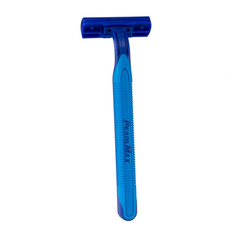 High Quality Twin Blade Stainless Steel Rubber Handle Disposable Razor for Man