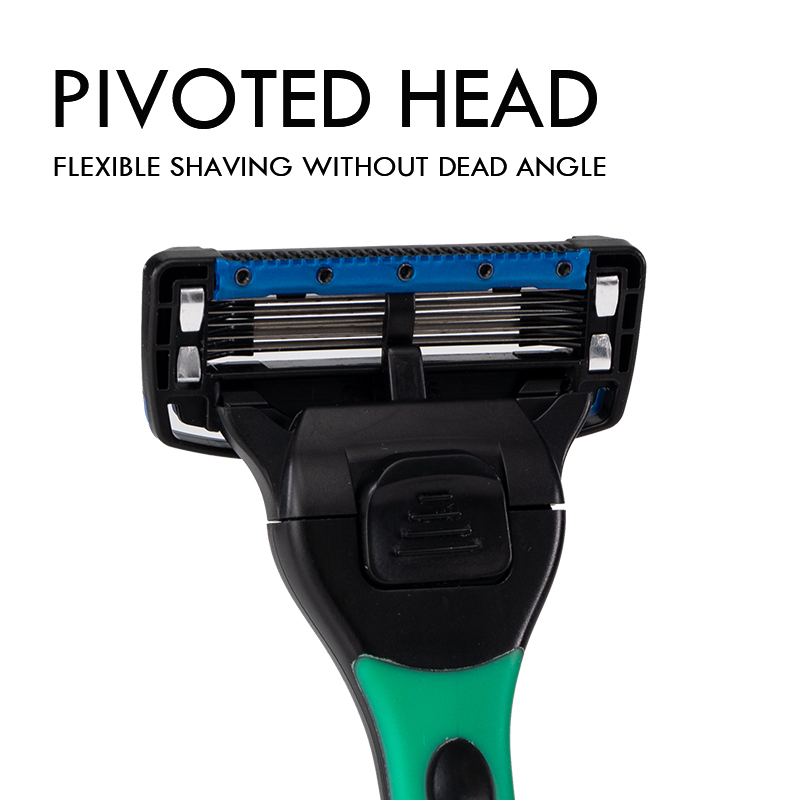 PearlMax Razor Rubber Handle Manufacturer Safety Shaving Razor 5 Blade Disposable Razor for Men