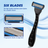 PearlMax Razor Rubber Handle Manufacturer Safety Shaving Razor 6 Blade Disposable Man Razor