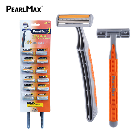 PearlMax High Quality Triple Blade Disposable Shaving Razor
