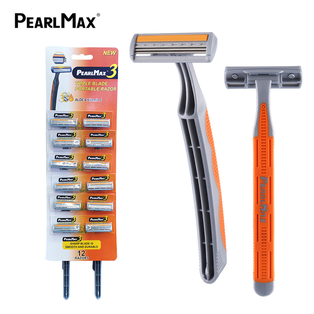 PearlMax High Quality Triple Blade Disposable Shaving Razor