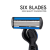 Factory New Six Blade Shavers for Men Soft Rubber Handle 6 Blades Shaving Disposable Razors Wholesale Razor Blades Floating 6 Six Blade System Razors