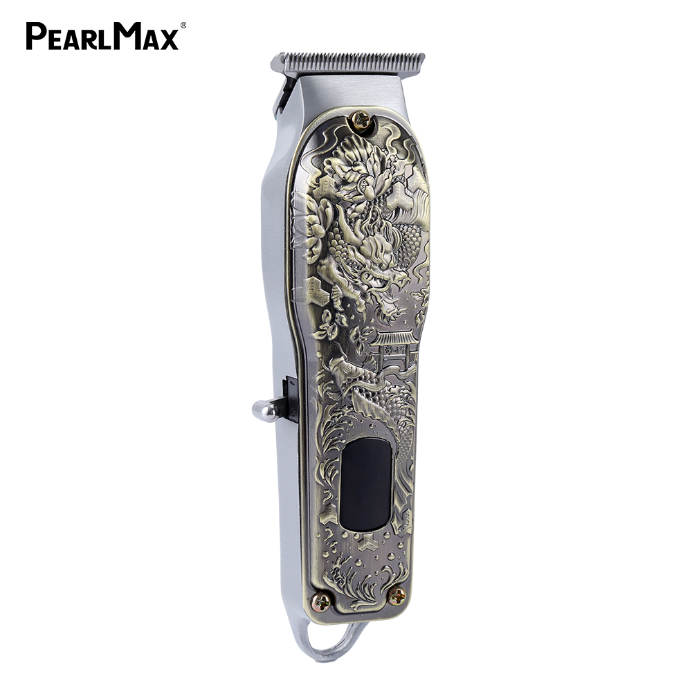 Pearlmax Professional USB Rechargeable Digital Hair Trimmer Waterproof Metal Blade Razor Barber Machine Men's Grooming