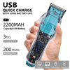 PearlMax Custom Barber Digital Hair Cutting Scissors Transparent Hair Trimmer Clipper with LCD Display