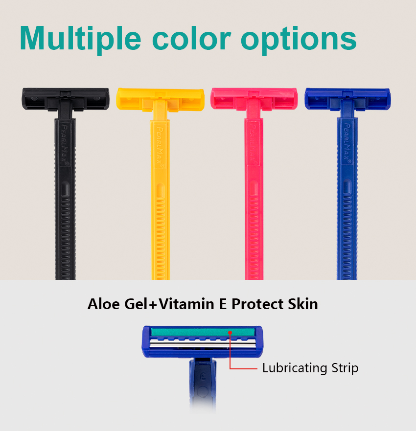New Factory wholesale OEM/ODM disposable twin blade shaving razor 