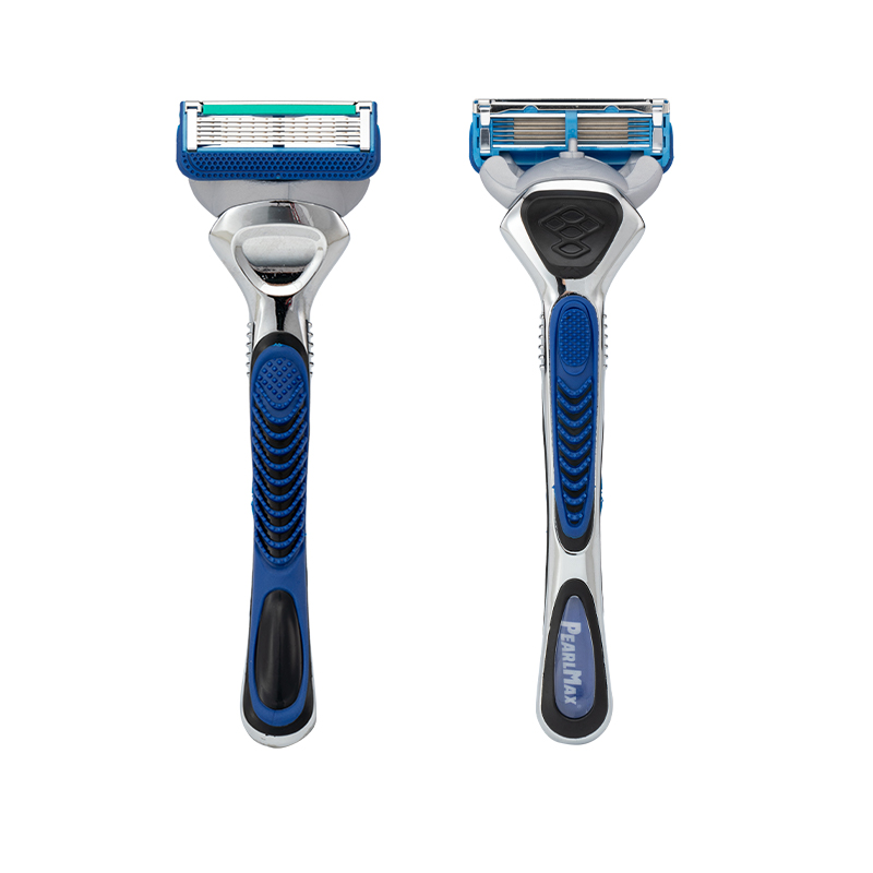 Pearlmax Six Blade Disposable Razors Portable Men Lubricant Strip Razor Blister Card 6 Blade Disposable Razor for Hotel