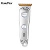 Pearlmax USB Rechargeable Electric Hair Trimmer Metal Silver Salon Barber Hair Clipper Machine Trimmer