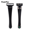 Pearlmax Men's Disposable Shaver: 6-Blade Stainless Steel Razor with Plastic Handle