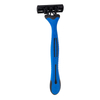 PearlMax New Triple Blade Shaving Razor With Lubricating Strip Rubber Handle Barber High Quality Razor