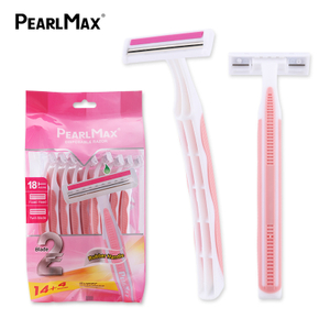 Pealmax Twin Blade Razor New Design Rubber Handle Wholesale Women's Shaving Razor