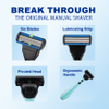 PearlMax Razor Rubber Handle Manufacturer Safety Shaving Razor 6 Blade Disposable Razor for Men