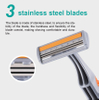 PearlMax High Quality Triple Blade Disposable Shaving Razor