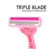 PearlMax Disposable Triple Blade Razor with rubble Handle Men's Shaving razor Face Razors