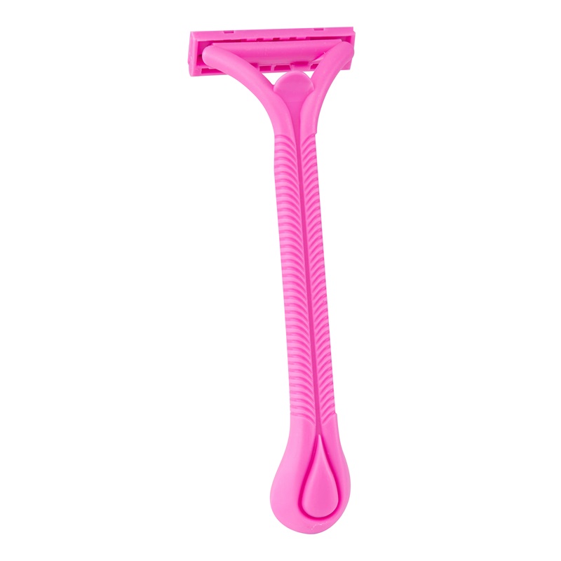 Pearlmax Twin Blades Stainless Steel Fixed Head Women Disposable Razor