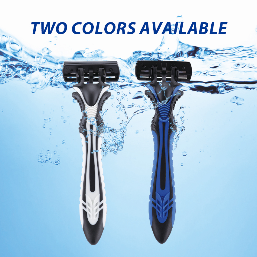 PearlMax Factory Stainless Steel 6 Blades Face Razor Steel Razor Six Blades Blister Card Pack Disposable Shaving Razors for Men