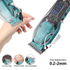 PearlMax Custom Barber Digital Hair Cutting Scissors Transparent Hair Trimmer Clipper with LCD Display