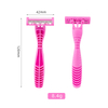 Pearl Max Plastic Triple Stainless Steel Blade Pivoting Head With Lubricating Strip Disposable Razor Plastic Handle Cheap Razor