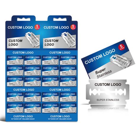 Customized Wholesale Professional Super Stainless Steel Razor Blade Double Edge Safety Razor Barbers 