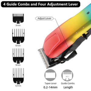 PearlMax Custom Electric Haircut Tools USB Charging Digital Mens Hair Clipper Trimmer for Barber