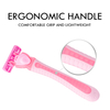 Triple Blade Razor Replaceable Cutter Head 1 Handle 20 Heads for Women