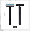 Wholesale Men's Razor Maquinillas De Afeitar Doble Hoja Twin Blades Stainless Steel Shaver Disposable Razor with Lubricant