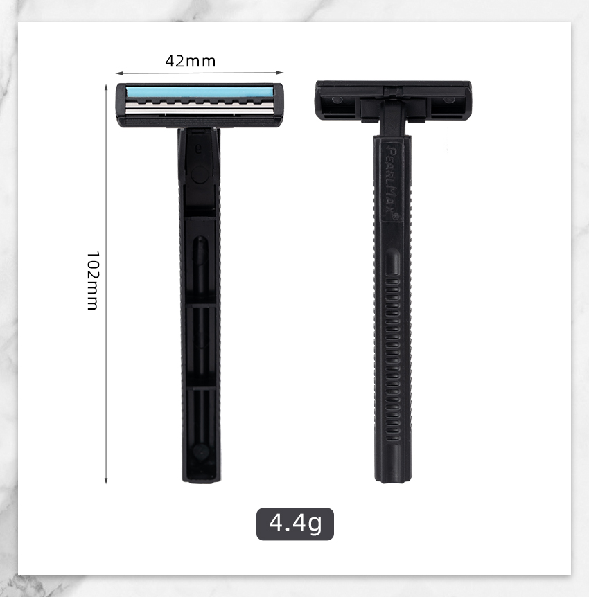 Wholesale Men's Razor Maquinillas De Afeitar Doble Hoja Twin Blades Stainless Steel Shaver Disposable Razor with Lubricant