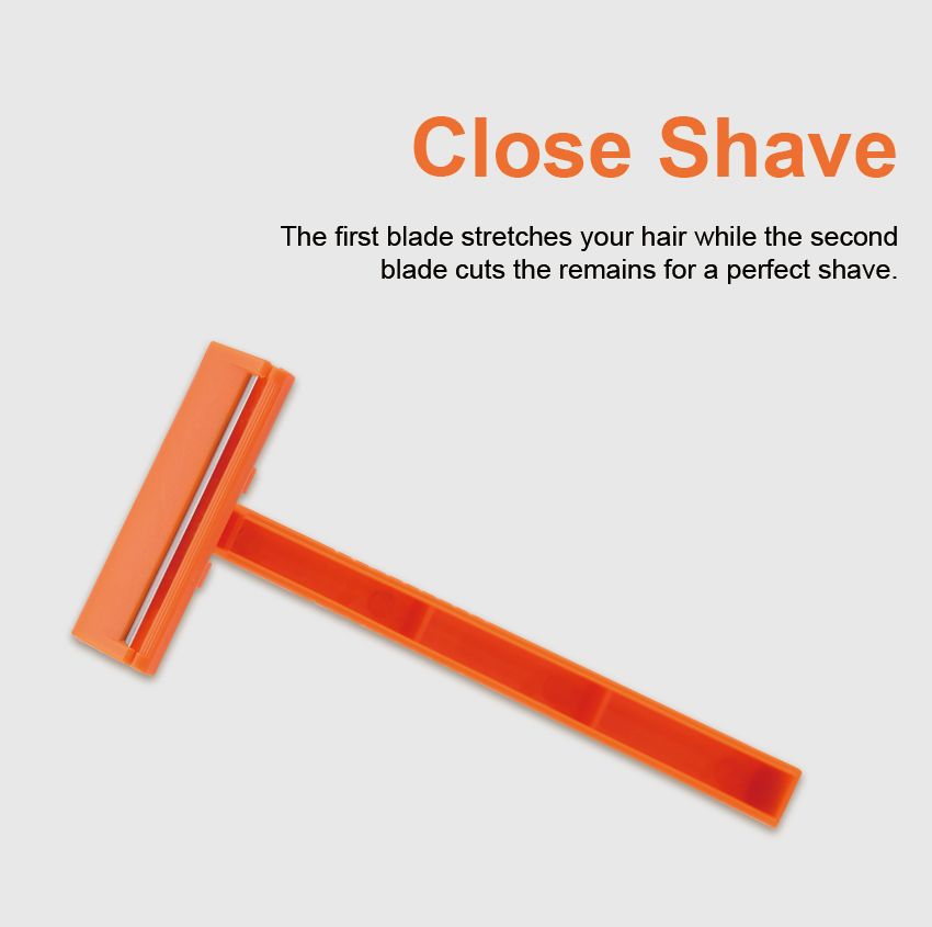 Plearl Max Single Blade Hotel Safety Shaving Razor Stainless Steel Blade Disposable Razor