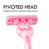PearlMax Disposable Triple Blade Razor with rubble Handle Men's Shaving razor Face Razors