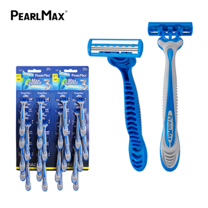 PearlMax Face Razor Disposable Triple Blade Men's Shaving Razor for Men