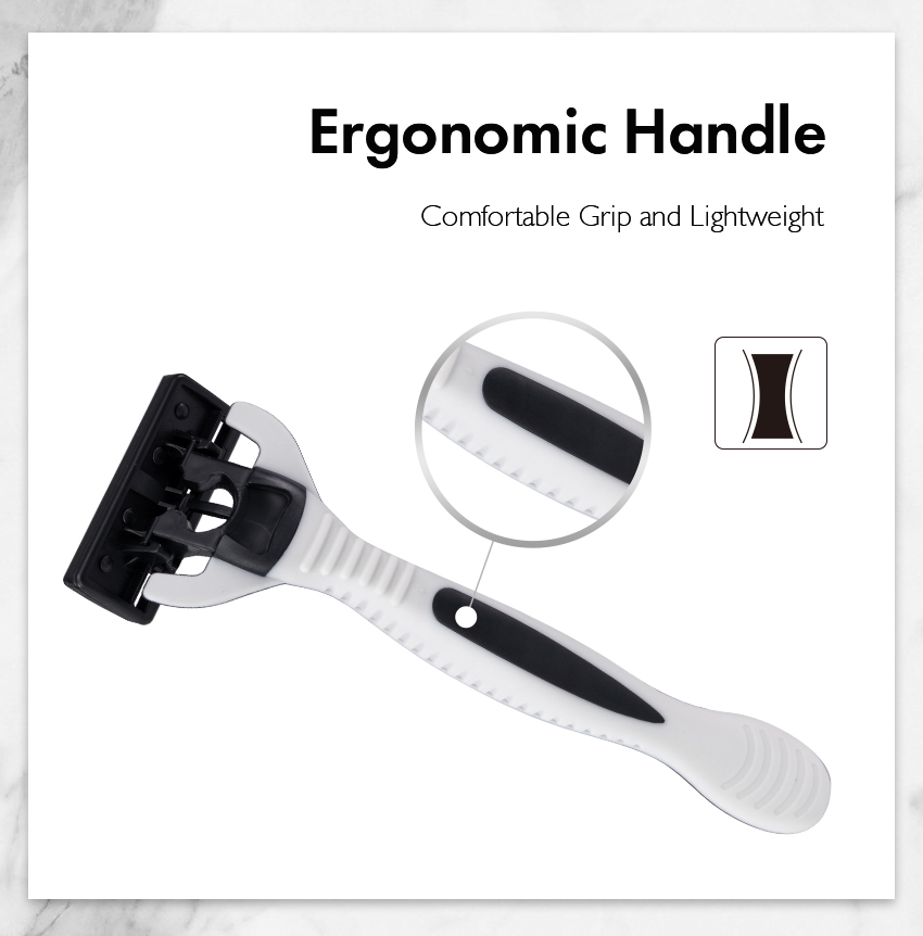 Wholesale Hot Sale Design 6 Six Blade Shaving Razor Blade System Razor with Changeable And Open Design Cartridge for Man