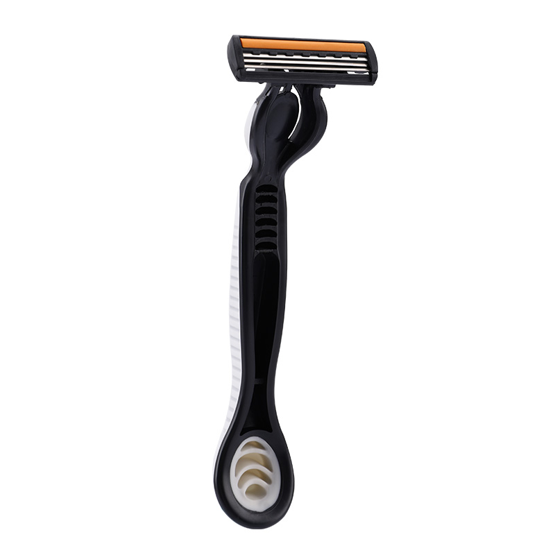PearlMax High Quality Disposable Shaving Razors for Men Manual Non-Slip Handle with Lubrication Strip and Triple Blades Cheap